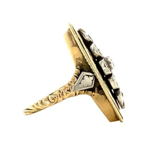 Hot Gouden ring met diamant 14 krt/925 Diamanten Ringen