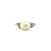 Fashion Gouden ring met diamant en parel 18 krt Gouden Ringen | Diamanten Ringen