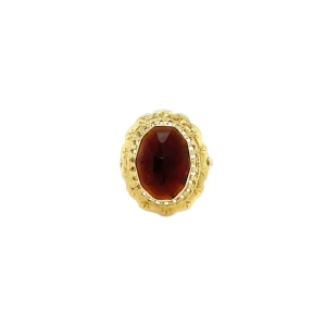 Sale Gouden ring met granaat 14 krt Ringen Met Edelsteen