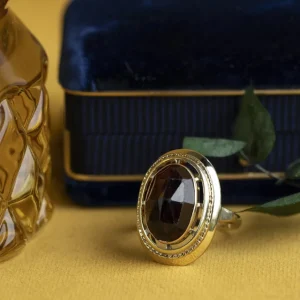 Discount Gouden ring met granaat 14 krt Ringen Met Edelsteen