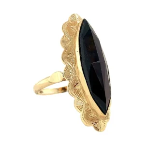 Hot Gouden ring met granaat 14 krt Ringen Met Edelsteen