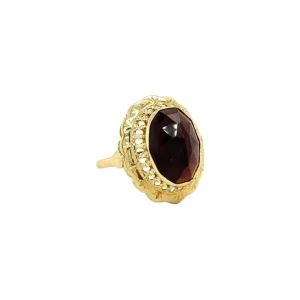 Sale Gouden ring met granaat 14 krt Ringen Met Edelsteen