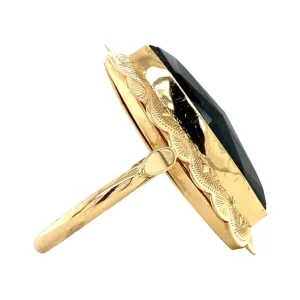 Hot Gouden ring met granaat 14 krt Ringen Met Edelsteen