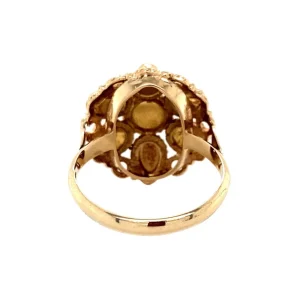 Online Gouden ring met granaat 14 krt Ringen Met Edelsteen