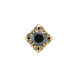 Outlet Gouden ring met hematiet 14 krt Ringen Met Edelsteen