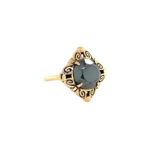 Outlet Gouden ring met hematiet 14 krt Ringen Met Edelsteen