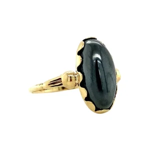 Outlet Gouden ring met hematiet 14 krt Ringen Met Edelsteen