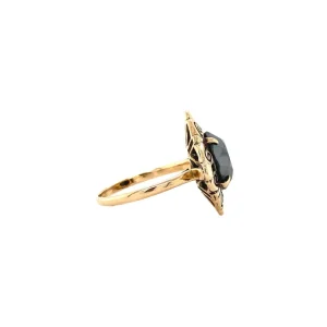 Outlet Gouden ring met hematiet 14 krt Ringen Met Edelsteen