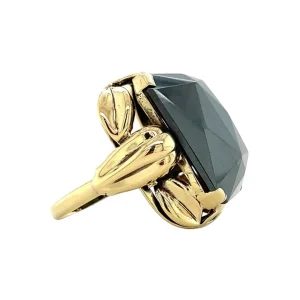 Clearance Gouden ring met hematiet 14 krt Ringen Met Edelsteen