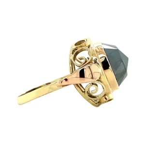 New Gouden ring met hematiet 14 krt Ringen Met Edelsteen