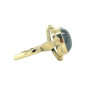 Online Gouden ring met hematiet 14 krt Ringen Met Edelsteen
