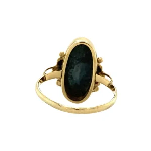 Outlet Gouden ring met hematiet 14 krt Ringen Met Edelsteen