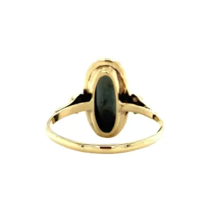 Outlet Gouden ring met hematiet 14 krt Ringen Met Edelsteen