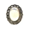 Sale Gouden ring met kleursteen en roosdiamant 18 krt/925 Diamanten Ringen | Ringen Met Edelsteen