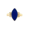 New Gouden ring met lapis lazuli en diamant 14 krt Diamanten Ringen | Ringen Met Edelsteen