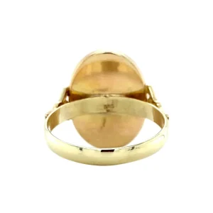 Best Gouden ring met malachiet 14 krt Ringen Met Edelsteen