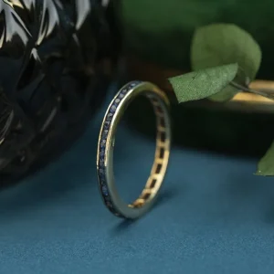 Online Gouden ring met natuurlijke saffier 14 krt Ringen Met Edelsteen