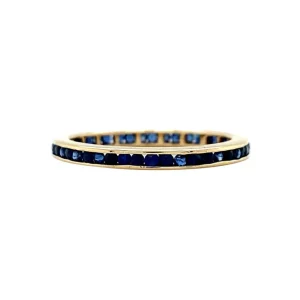 Online Gouden ring met natuurlijke saffier 14 krt Ringen Met Edelsteen
