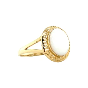 Best Gouden ring met opaal 14 krt Ringen Met Edelsteen