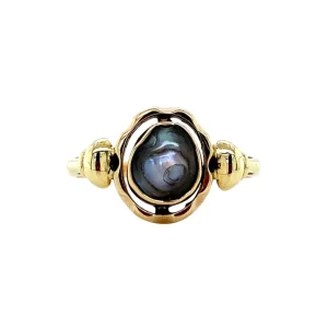 Discount Gouden ring met parel 14 krt Ringen Met Edelsteen