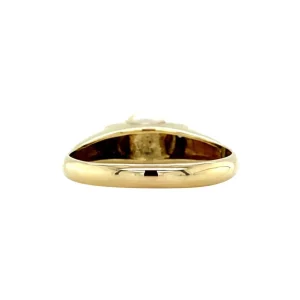 Fashion Gouden ring met parel en diamant 14 krt Diamanten Ringen | Ringen Met Edelsteen