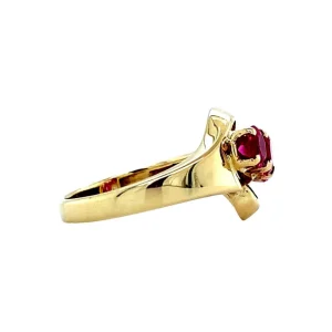 Discount Gouden ring met robijn 14 krt Ringen Met Edelsteen