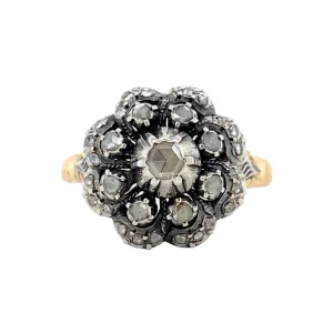 Online Gouden ring met roosdiamant 14 krt/925 Entourage Ring | Diamanten Ringen
