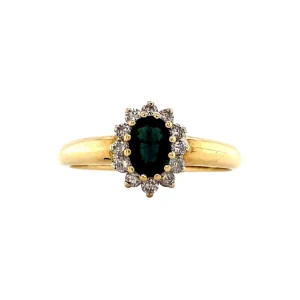 Fashion Gouden ring met saffier en diamant 18 krt Ringen Met Edelsteen
