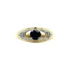 Online Gouden ring met saffier en diamant 18 krt Ringen Met Edelsteen | Diamanten Ringen