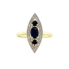 New Gouden ring met saffier en diamant 14 krt Diamanten Ringen | Ringen Met Edelsteen
