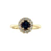 Fashion Gouden ring met saffier en diamant 14 krt Diamanten Ringen | Ringen Met Edelsteen