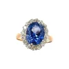 Best Gouden ring met saffier en diamant 20 krt/925 Diamanten Ringen | Ringen Met Edelsteen