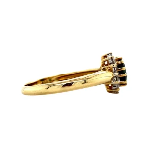 Fashion Gouden ring met saffier en diamant 18 krt Ringen Met Edelsteen