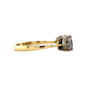 Discount Gouden ring met saffier en diamant 18 krt Diamanten Ringen | Ringen Met Edelsteen