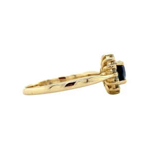 Fashion Gouden ring met saffier en diamant 14 krt Diamanten Ringen | Ringen Met Edelsteen