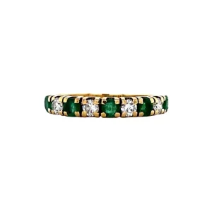 New Gouden ring met smaragd en diamant 14 krt Diamanten Ringen | Ringen Met Edelsteen