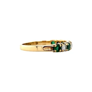 New Gouden ring met smaragd en diamant 14 krt Diamanten Ringen | Ringen Met Edelsteen