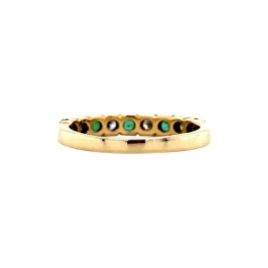 New Gouden ring met smaragd en diamant 14 krt Diamanten Ringen | Ringen Met Edelsteen