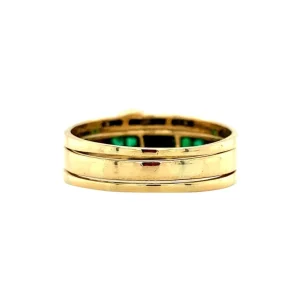 Hot Gouden ring met smaragd en diamant 18 krt Diamanten Ringen | Ringen Met Edelsteen