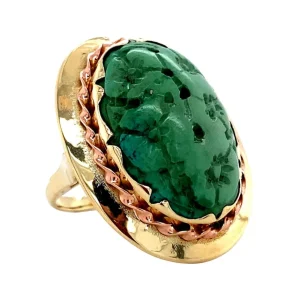 Sale Gouden ring met turkoois 14 krt Ringen Met Edelsteen