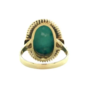 Hot Gouden ring met turkoois 14 krt Ringen Met Edelsteen