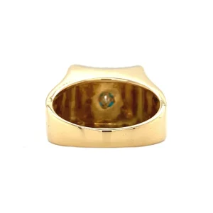 Online Gouden ring met turkoois 18 krt Ringen Met Edelsteen