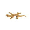 Hot Gouden salamander broche met kleursteen 14 krt Broches