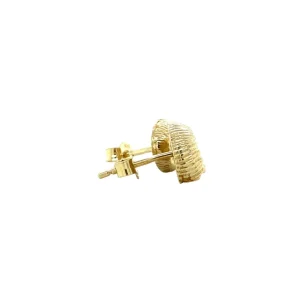 Outlet Gouden schelp oorstekers 14 krt Oorstekers