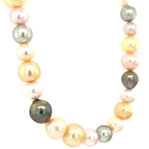 Fashion Gouden schoeffel parel collier 18 krt Kettingen Met Edelsteen