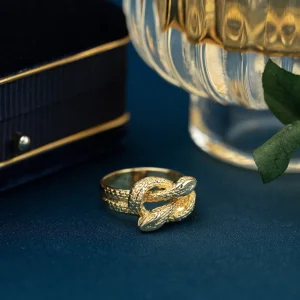 Online Gouden slangen ring 18 krt Gouden Ringen