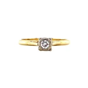 Best Gouden solitair ring met diamant 14 krt Diamanten Ringen