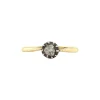 Fashion Gouden solitair ring met roosdiamant 14 krt Diamanten Ringen | Ringen Met Edelsteen