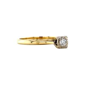 Best Gouden solitair ring met diamant 14 krt Diamanten Ringen