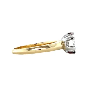 Discount Gouden solitair ring met diamant 14 krt Diamanten Ringen